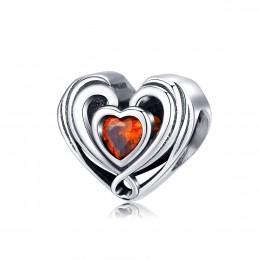 Talisman argint Red Heart